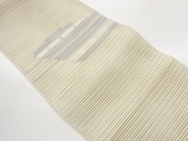 JAPANESE KIMONO / NAGOYA OBI FOR SUMMER / WOVEN ABSTRACT STRIPE